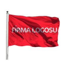 Özel Logolu Firma Bayrağı 100x150